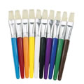 Thumbnail Image of Flat Stubby Handle Paint Brushes - Set of 30