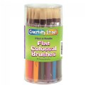 Alternate Image #4 of Flat Stubby Handle Paint Brushes - Set of 30