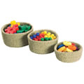 Spring Meadow Nesting Baskets - Sprout Green - Set of 3
