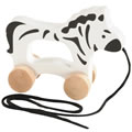 Alternate Image #3 of Push & Pull Wooden Wild Animal Set with String - Set of 3