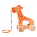 Alternate Image #2 of Push & Pull Wooden Giraffe with Handle and String