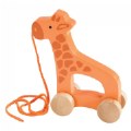 Push & Pull Wooden Giraffe with Handle and String