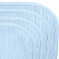 Primary Thumbnail of Cotton Thermal Crib Blankets - Blue - Set of 4