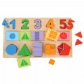 My First Fraction Puzzle With Numbers, Shapes and Counting