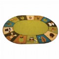 Primary Thumbnail of Forest Babies Carpet - 6' x 9' Oval