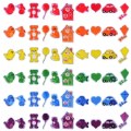 Thumbnail Image of Color Bears & Other Stories Felt Set - 60 Pieces