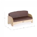Thumbnail Image #6 of Premium Solid Maplewood Couch - Brown