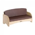 Premium Solid Maplewood Couch - Brown