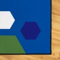 Alternate Image #3 of Primary Hexagon Carpet - 6' x 9'