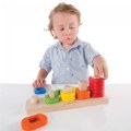 Alternate Image #2 of Toddler Shape Sorter, Stacker, and Geometric Puzzle
