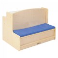 Carolina Toddler Sit and Read Bench with Book Display and Storage Cubby