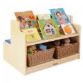 Alternate Image #4 of Carolina Toddler Sit and Read Bench with Book Display and Storage Cubby