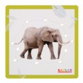 Alternate Image #4 of Zoo Animal Images on 6" Lacing Boards - Set of 4