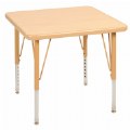 Thumbnail Image of Nature Color 24" x 24" Square Table with 15" - 24" Adjustable Legs