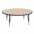 Primary Thumbnail of Nature Color 42" Round Table with 15-24" Adjustable Legs - Blue