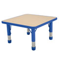 Thumbnail Image of Nature Color Chunky 24" x 24" Toddler Table with 12-16" Adjustable Legs - Blue