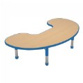 Thumbnail Image of Nature Color Chunky 32" x 60" Toddler Jelly Bean Table with 12-16" Adj. Legs - Blue