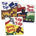 Tip, Tap, Toot Dig, Beep, Bang Board Books - Set of 3