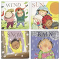 All Season Weather Learning Board Books for Young Readers - Set of 4