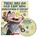 There Was an Old Lady Who Swallowed A Chick! - Paperback Book and CD