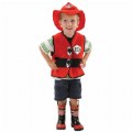 Toddler Firefighter Vest & Hat