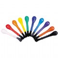 Bulbous Easy-Grip Assorted Colors Paint Brushes