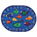 Fishing For Literacy Oval Carpet 6'9" x 9'5"