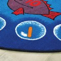 Alternate Image #3 of Fishing For Literacy Oval Carpet 6'9" x 9'5"
