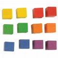 Thumbnail Image #2 of Wooden Assorted Color Cubes with Jar - 102 Pieces
