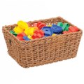 Alternate Image #2 of Washable Wicker Basket with Hand Grips - Small