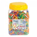 Alternate Image #3 of Colorful Multi-Shape Links with Jar - 500 Pieces