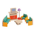 Dollhouse Neo Living Room Furniture Group - 7 Piece Set
