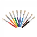 Easy to Grip Bright Colored Chubby Brushes - Set of 10