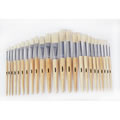 Preschool Brush Assortment with Rounded and Flat Tipped Brushes - Set of 24