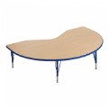 Primary Thumbnail of Nature Color 48" x 72" Kidney Table with 15-24" Adjustable Legs - Blue