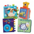 Peek-a-Boo Cloth Books - Set of 4