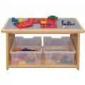 Alternate Image #4 of Toddler Wooden Play Table - Natural