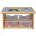 Alternate Image #5 of Toddler Wooden Play Table - Natural