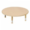 Primary Thumbnail of Nature Color Chunky 32" Round Table with 12" - 16" Adjustable Legs