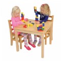 Alternate Thumbnail #2 of Carolina Laminate 24" x 24" Square Table With 18" Legs - Seats 4