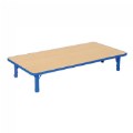 Thumbnail Image of Nature Color Chunky 24" x 48" Toddler Table with 12-16" Adjustable Legs - Blue