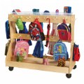 Primary Thumbnail of Mobile Backpack Cart with 6 Clear Cubbie Trays