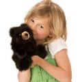 Alternate Image #2 of Baby Black Bear Hand Puppet