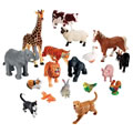 Jumbo Animals Set of 18 - Farm, Jungle, & Pets
