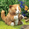 Alternate Image #3 of Orange Tabby Kitten Hand Puppet