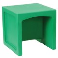 Alternate Image #3 of Versatile Comfortable Cube Chair - Green