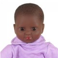 Alternate Image #2 of Soft Body 11" Doll with Romper and Cap - African American