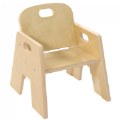 Alternate Image #2 of Toddler Stacking Chair 7" Seat Height - Set of 2