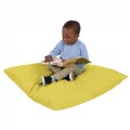 Alternate Image #2 of Jumbo Pillow with Removable Cover - Yellow