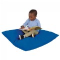 Alternate Image #2 of Jumbo Pillow with Removable Cover - Blue